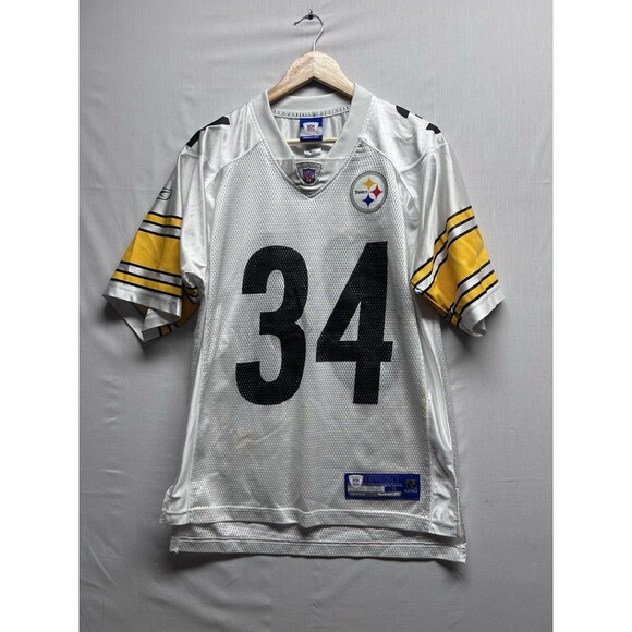 Rashard Mendenhall #34 Pittsburgh Steelers NFL Jersey Adult Small White *see Pic - Picture 1 of 7